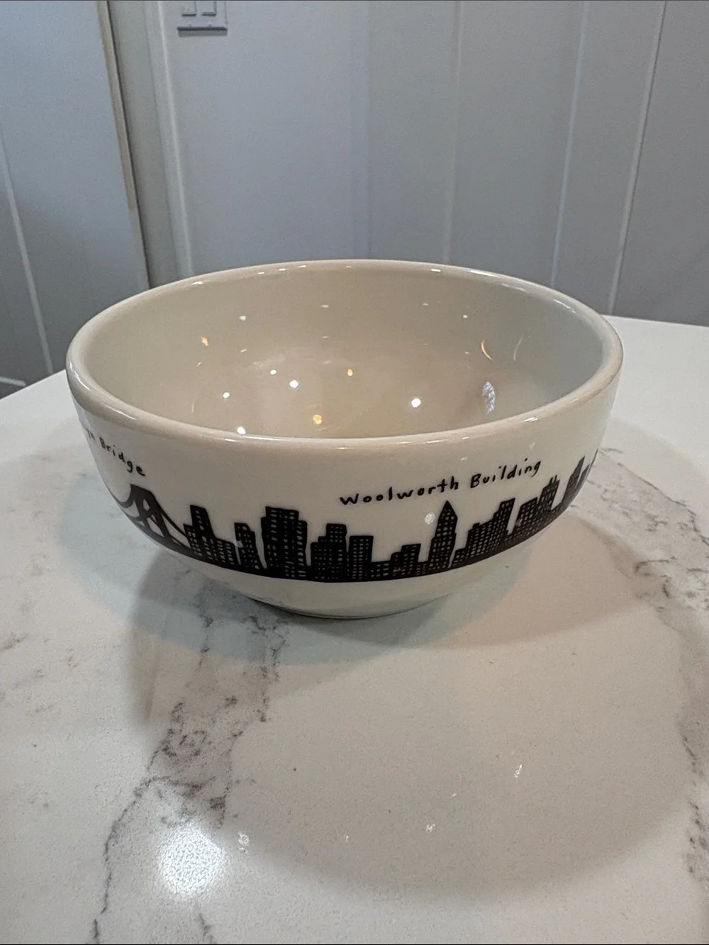 FISHS EDDY New York City Ceramic Skyline Bowl